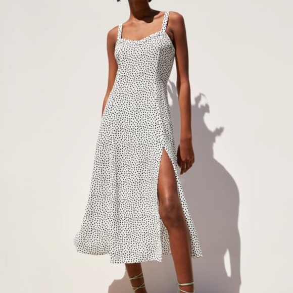 Zara | Polka Dot Midi Dress - Picture 1 of 4